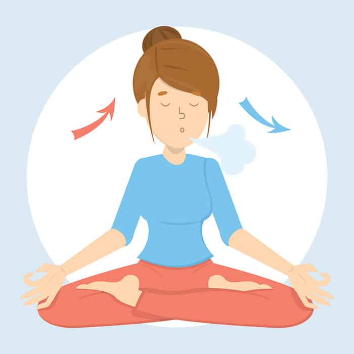 ฝึกหายใจเป็นจังหวะ (Rhythmic Breathing)